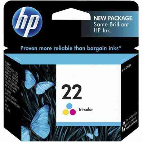 HP 22 Tri Colour Ink Cartridge - Original HP Quality